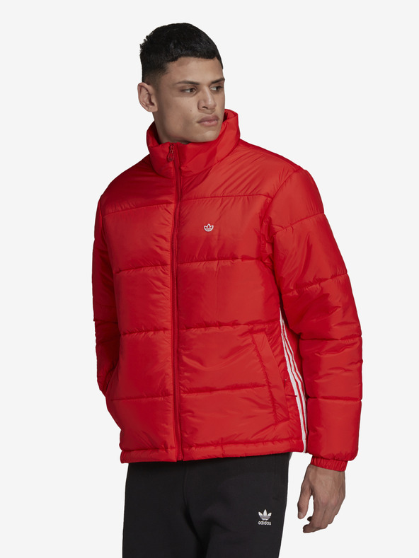 adidas Originals Rote adidas Originals Steppjacke für Herren