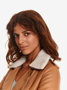 TOP SECRET Braune Damen Lederjacke TOP SECRET
