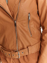 TOP SECRET Braune Damen Lederjacke TOP SECRET