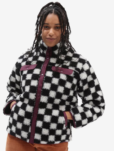 Vans Weiß-schwarz karierte Damenjacke VANS