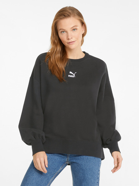 Puma Schwarzes Puma Sweatshirt mit übergroßen Ballonärmeln für Damen