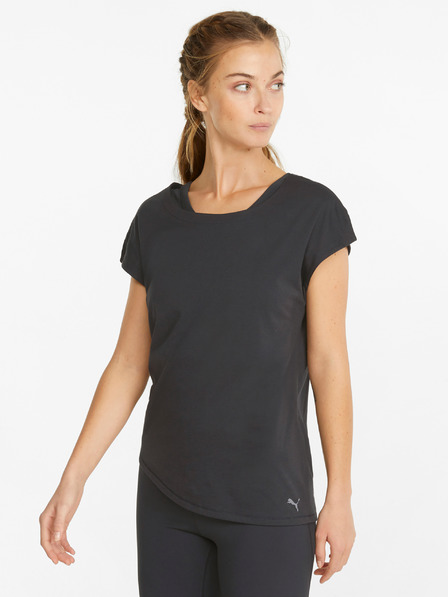 Puma Puma Studio Foundation Schwarzes Damen Cropped T-Shirt