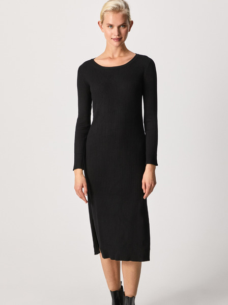 Pepe Jeans Schwarzer Damen-Midi mit Schlitz Pepe Jeans Paola 2