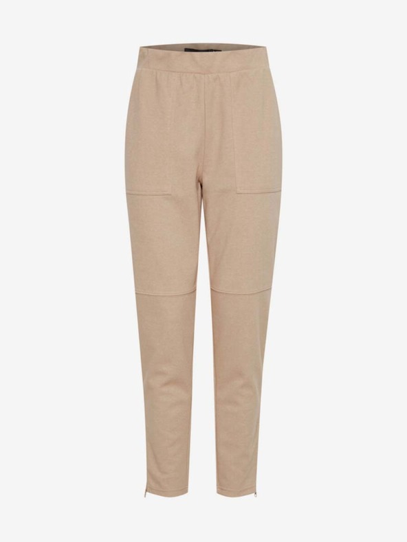 ICHI Beige Damenhosen ICHI