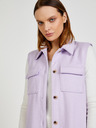 Pieces Hellviolette lange Weste Pieces Haven