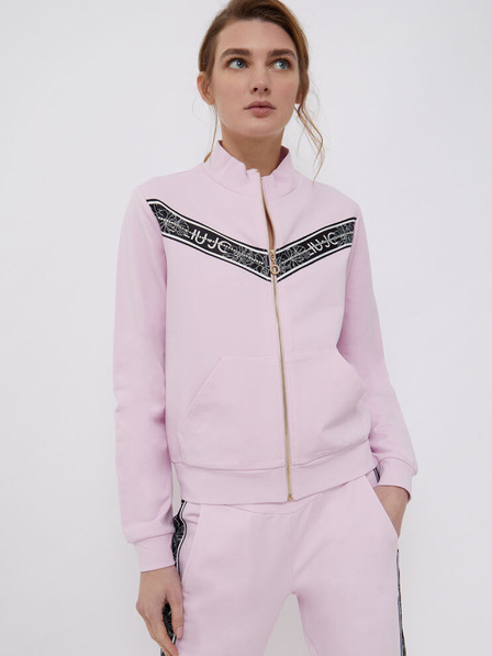 Liu Jo Hellrosa Liu Jo Damen-Sweatshirt mit Reißverschluss