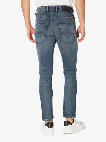 Diesel Blaue Diesel Krooley-T Jeans für Herren, gecropft