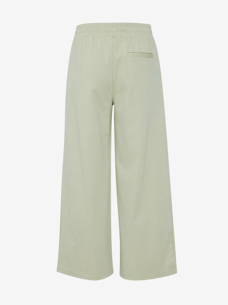 ICHI Hellgrüne Damen-Cropped-Hose ICHI