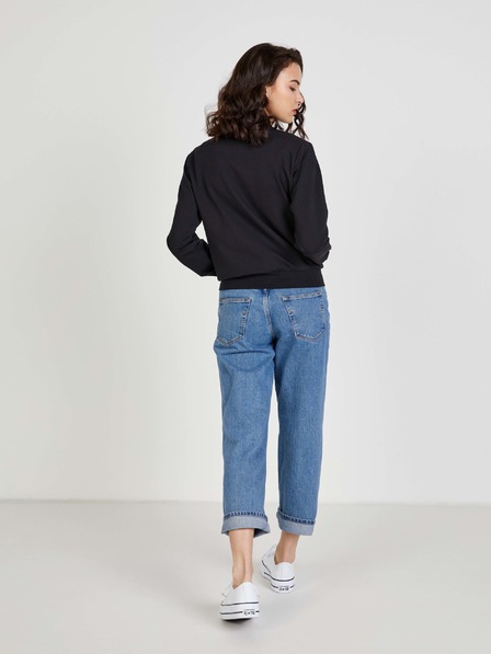 Liu Jo Schwarzes Liu Jo Damen-Sweatshirt mit Reißverschluss