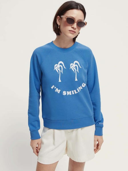 Scotch & Soda Blaues Damen-Sweatshirt Scotch & Soda