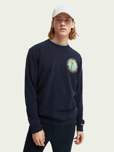 Scotch & Soda Dunkelblaues Herren-Sweatshirt von Scotch & Soda