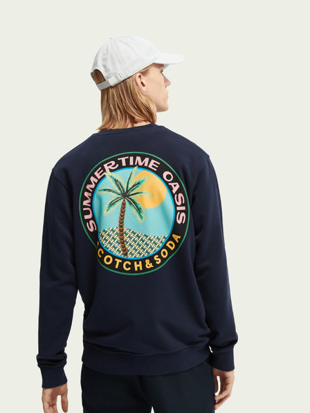 Scotch & Soda Dunkelblaues Herren-Sweatshirt von Scotch & Soda