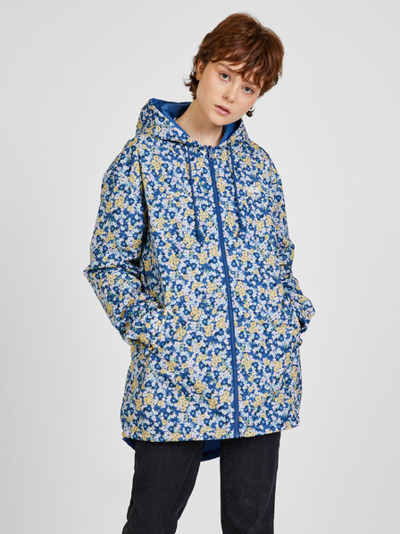 Vans Gelbe und blaue Damen-Wendekapuzenjacke mit Blumenmuster VANS Mercy