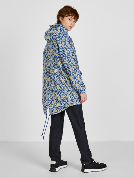 Vans Gelbe und blaue Damen-Wendekapuzenjacke mit Blumenmuster VANS Mercy