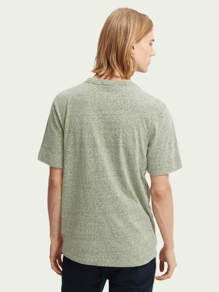Scotch & Soda Grünes Herren-T-Shirt Scotch & Soda