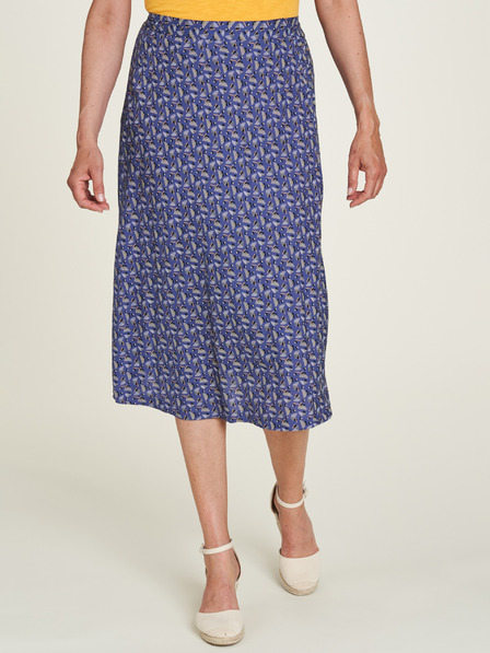 Tranquillo Lila Gemusterter Damen-Midirock Tranquillo