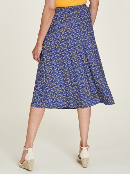 Tranquillo Lila Gemusterter Damen-Midirock Tranquillo
