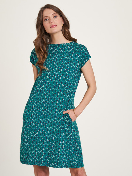 Tranquillo Petrol Gemustertes Damen Kleid Tranquillo