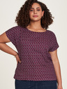 Tranquillo Rotes gemustertes Damen T-Shirt Tranquillo