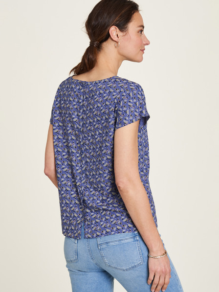 Tranquillo Lila gemustertes Damen-T-Shirt Tranquillo