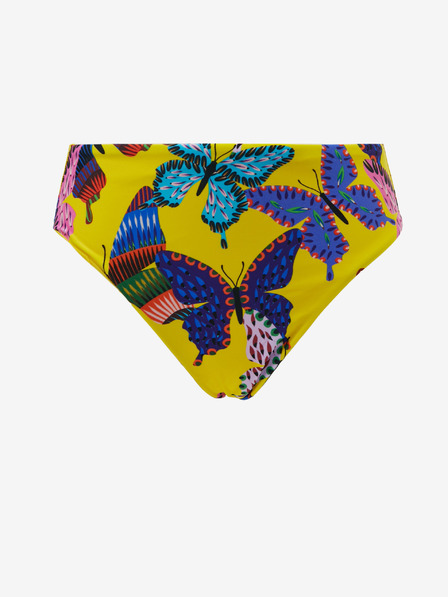 Desigual Gelber gemusterter Desigual Alana I Damen-Badeanzug unten