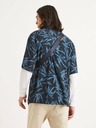 Celio Blau-schwarz gemustertes Herrenhemd Celio Tallinnpal