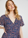 Pepe Jeans Dunkelblaues gemustertes Damenshirt mit Mittelteil Schlitz Pepe Jeans Marilyn