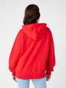 Wrangler Roter gemusterter Unisex-Kapuzenpullover von Wrangler