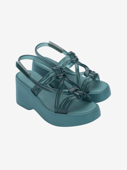 Melissa Petrol Damen-Keilsandalen Melissa