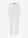 Pieces Weiße Straight-Fit-Jeans Pieces Luna