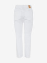 Pieces Weiße Straight-Fit-Jeans Pieces Luna