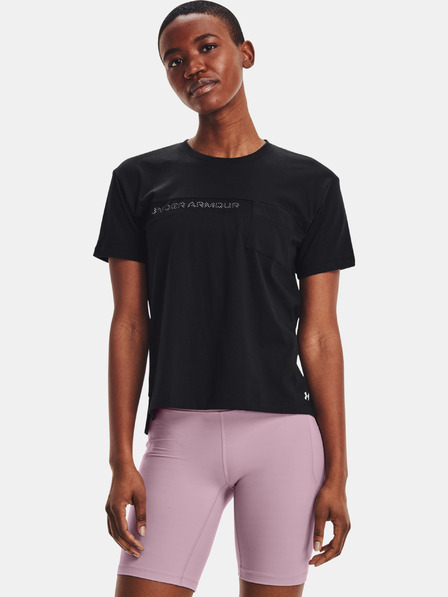Under Armour Damen-T-Shirt Under Armour Live Pocket Mesh Graphic SS