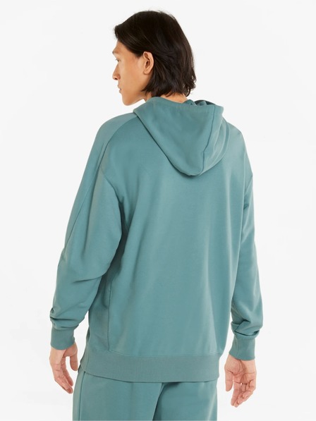 Puma Petrolfarbener Puma Go For Kapuzenpullover für Herren