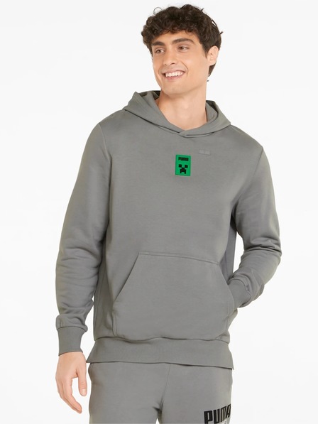Puma Puma x MINECRAFT Herren Kapuzenpullover grau