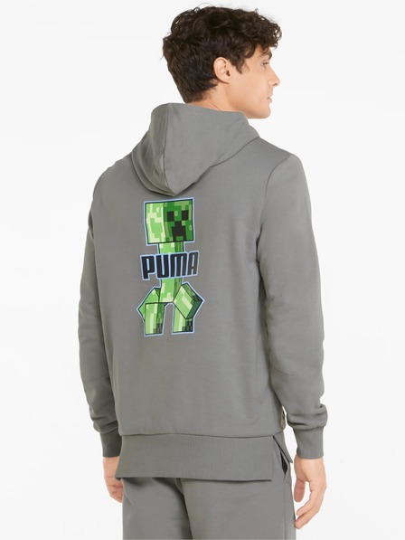 Puma Puma x MINECRAFT Herren Kapuzenpullover grau