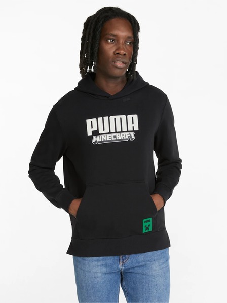Puma Schwarzer Herren Puma x MINECRAFT Hoodie