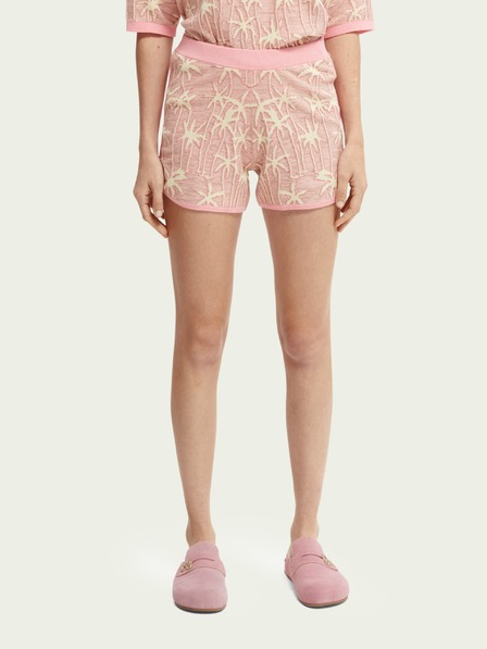 Scotch & Soda Altrosa Gemusterte Shorts für Damen Scotch & Soda