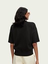 Scotch & Soda Schwarzes gemustertes Damen-Sweatshirt Scotch & Soda