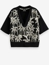 Scotch & Soda Schwarzes gemustertes Damen-Sweatshirt Scotch & Soda