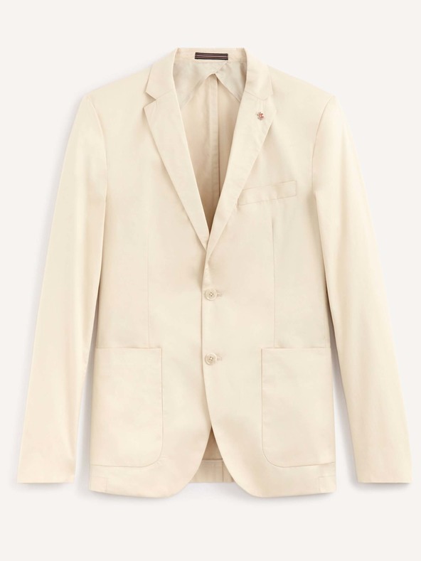 Celio Cremefarbene Herrenjacke Celio Rupoe