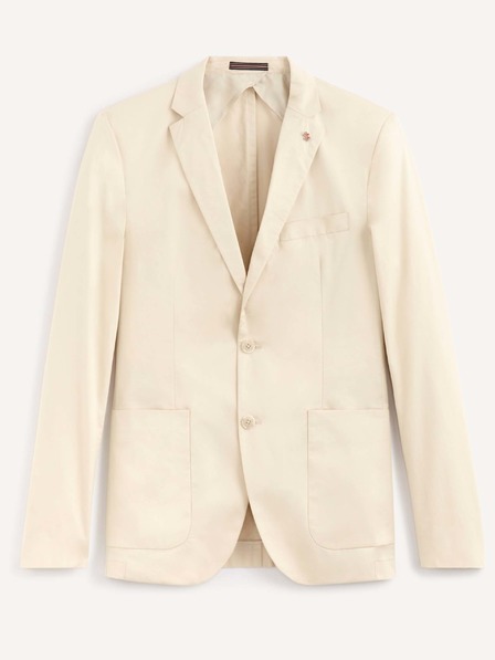 Celio Cremefarbene Herrenjacke Celio Rupoe