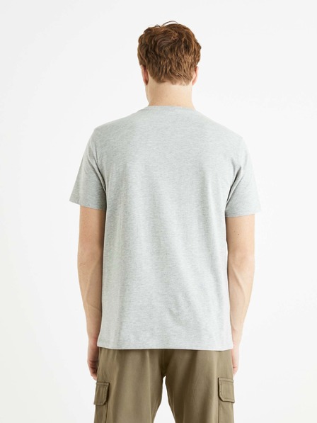 Celio Hellgraues Herren T-Shirt Celio Befisrtv