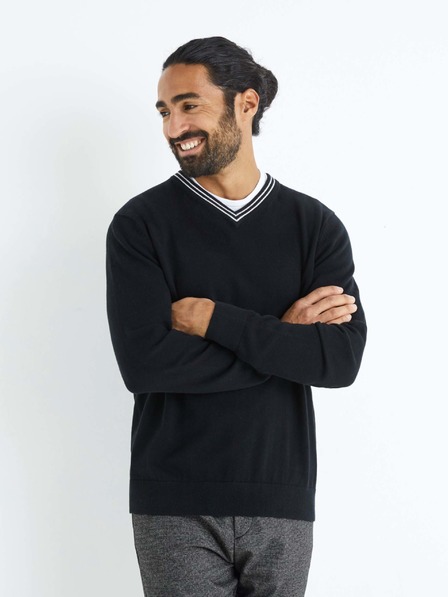 Celio Schwarzer Herrenpullover Celio Beretro