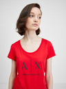 Armani Exchange Rotes Damen-T-Shirt Armani Exchange