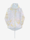 Vans Gelb-weiß gemusterte Damen-Wendejacke mit leichter Kapuze VANS