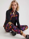 Desigual Schwarze geblümte Damen-Sport-Leggings Desigual Run