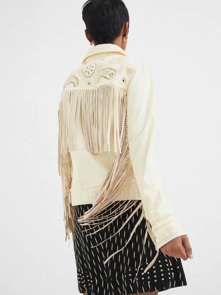 Desigual Desigual Santa Monica Creme Damen Denim Jacke