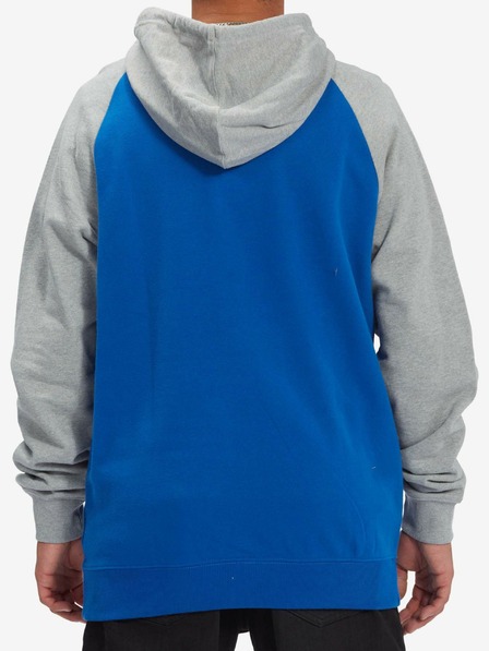 DC Grauer und blauer DC-Kapuzenpullover für Herren