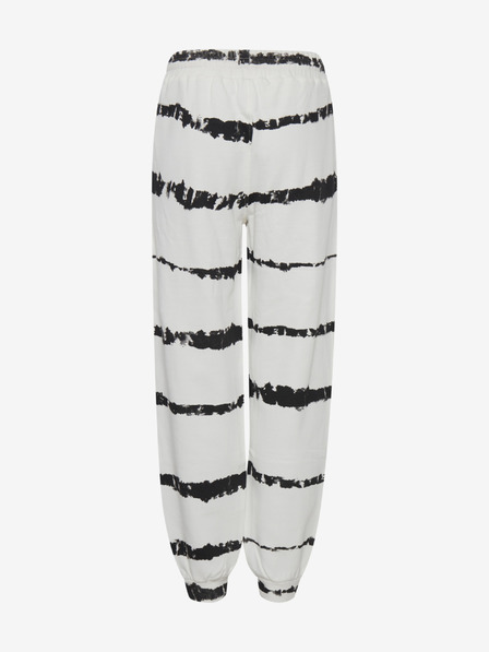ICHI Weiße gemusterte Damen-Sweatpants ICHI