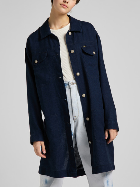 Lee Dunkelblaues, leichtes Damen-Denim-Shirt Lee